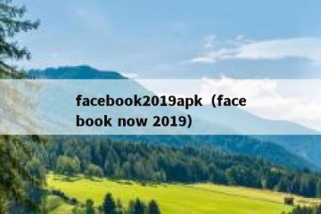 facebook2019apk（facebook now 2019）