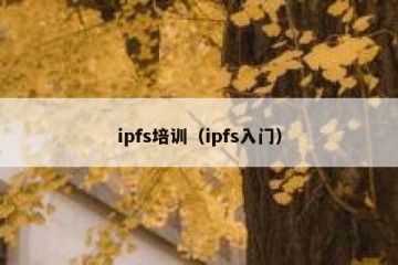 ipfs培训（ipfs入门）