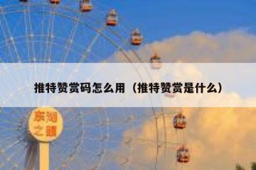 推特赞赏码怎么用（推特赞赏是什么）