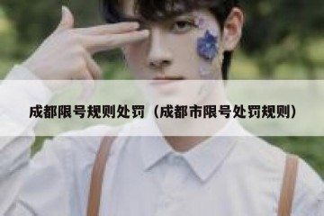 成都限号规则处罚（成都市限号处罚规则）