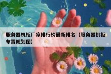 服务器机柜厂家排行榜最新排名（服务器机柜布置规划图）