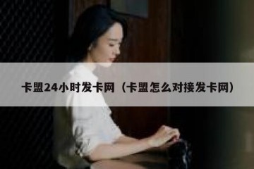 卡盟24小时发卡网（卡盟怎么对接发卡网）