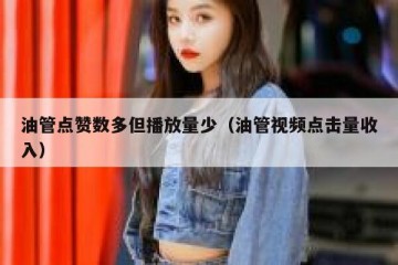 油管点赞数多但播放量少（油管视频点击量收入）