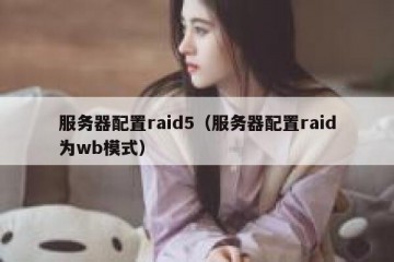 服务器配置raid5（服务器配置raid为wb模式）