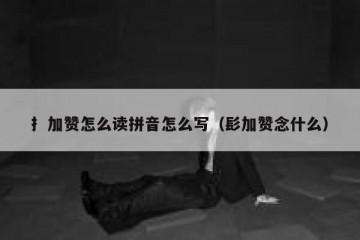 扌加赞怎么读拼音怎么写（髟加赞念什么）
