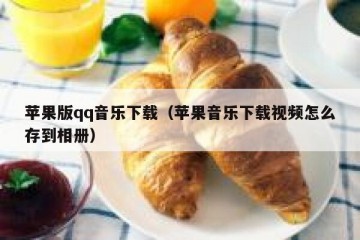 苹果版qq音乐下载（苹果音乐下载视频怎么存到相册）
