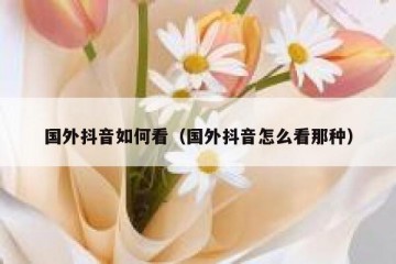 国外抖音如何看（国外抖音怎么看那种）