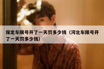 保定车限号开了一天罚多少钱（河北车限号开了一天罚多少钱）