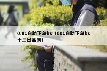 0.01自助下单ks（001自助下单ks十二出品网）