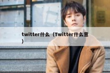twitter什么（Twitter什么意）