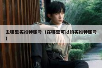去哪里买推特账号（在哪里可以购买推特账号）
