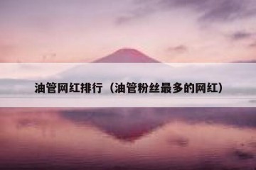 油管网红排行（油管粉丝最多的网红）