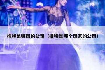 推特是哪国的公司（推特是哪个国家的公司）
