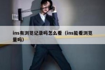ins有浏览记录吗怎么看（ins能看浏览量吗）