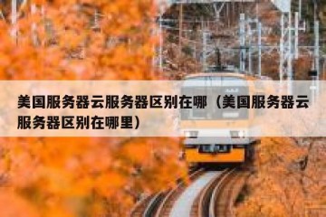 美国服务器云服务器区别在哪（美国服务器云服务器区别在哪里）