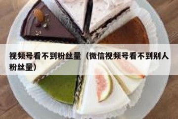 视频号看不到粉丝量（微信视频号看不到别人粉丝量）