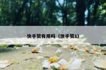 快手赞有用吗（快手赞1）