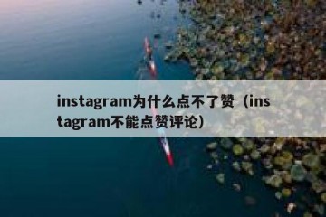 instagram为什么点不了赞（instagram不能点赞评论）