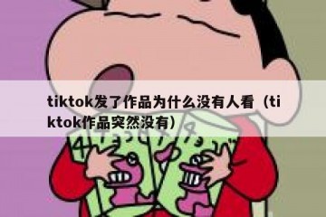 tiktok发了作品为什么没有人看（tiktok作品突然没有）