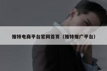 推特电商平台官网首页（推特推广平台）