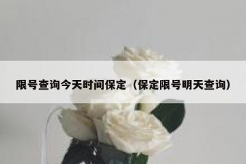限号查询今天时间保定（保定限号明天查询）