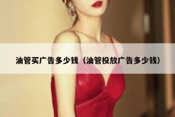 油管买广告多少钱（油管投放广告多少钱）