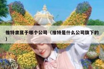 推特隶属于哪个公司（推特是什么公司旗下的）
