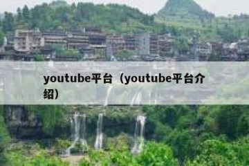 youtube平台（youtube平台介绍）