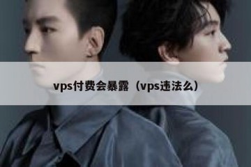 vps付费会暴露（vps违法么）