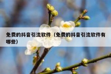 免费的抖音引流软件（免费的抖音引流软件有哪些）