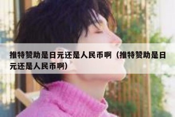 推特赞助是日元还是人民币啊（推特赞助是日元还是人民币啊）