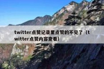 twitter点赞记录里点赞的不见了（twitter点赞内容查看）