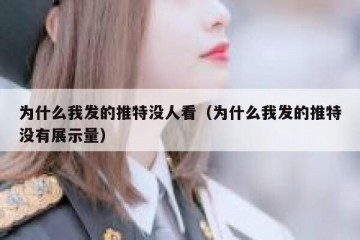 为什么我发的推特没人看（为什么我发的推特没有展示量）