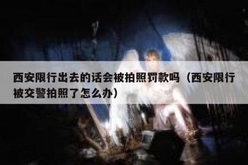 西安限行出去的话会被拍照罚款吗（西安限行被交警拍照了怎么办）