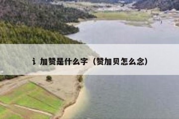 讠加赞是什么字（赞加贝怎么念）