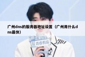 广州dns的服务器地址设置（广州用什么dns最快）