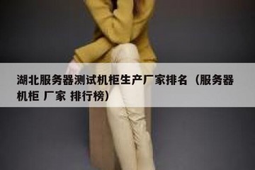 湖北服务器测试机柜生产厂家排名（服务器 机柜 厂家 排行榜）