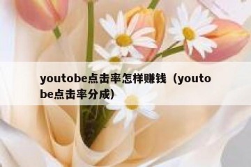 youtobe点击率怎样赚钱（youtobe点击率分成）