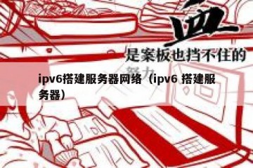 ipv6搭建服务器网络（ipv6 搭建服务器）