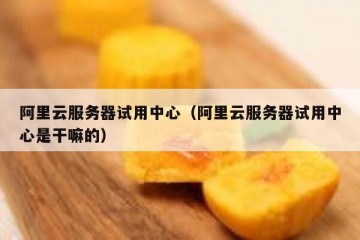 阿里云服务器试用中心（阿里云服务器试用中心是干嘛的）