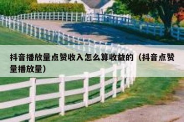 抖音播放量点赞收入怎么算收益的（抖音点赞量播放量）
