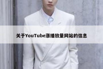 关于YouTube涨播放量网站的信息