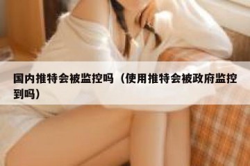 国内推特会被监控吗（使用推特会被政府监控到吗）