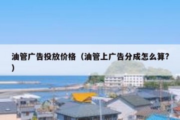 油管广告投放价格（油管上广告分成怎么算?）