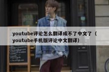 youtube评论怎么翻译成不了中文了（youtube手机版评论中文翻译）