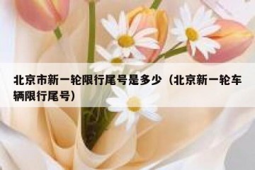 北京市新一轮限行尾号是多少（北京新一轮车辆限行尾号）
