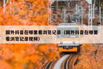 国外抖音在哪里看浏览记录（国外抖音在哪里看浏览记录视频）