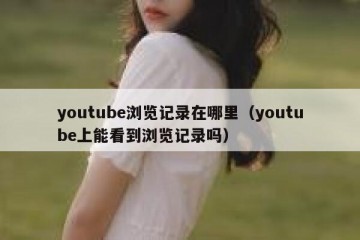 youtube浏览记录在哪里（youtube上能看到浏览记录吗）