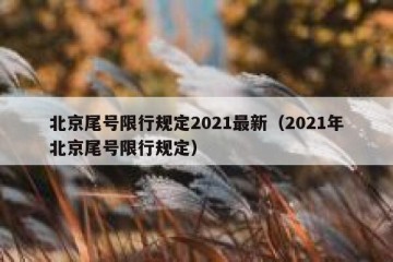 北京尾号限行规定2021最新（2021年北京尾号限行规定）