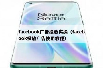 facebook广告投放实操（facebook投放广告使用教程）
